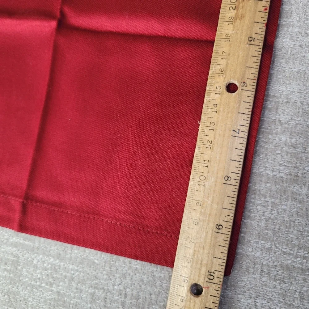 18 Pottery Barn Burgundy 10x10 100% Cotton Square Cocktail Napkins Old Stock
